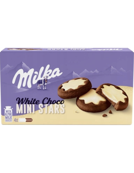 MILKA WHITE CHOCO MINI STARS 150 GR