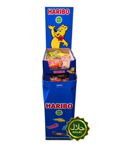 HARIBO HALLAL PRESENTOIR  100 GR*72PCS