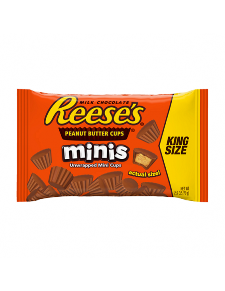 REESE PEANUT BUTTER CUP MINI KING SIZE 2,5 OZ/7O GR