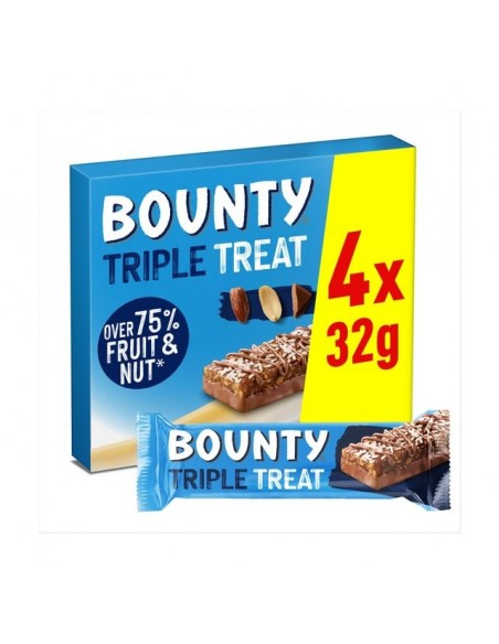 BOUNTY TRIPLE TREAT FRUIT&NUT 4¤32GR