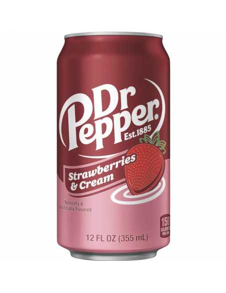 Dr PEPPER STRAWBERRY CREAM 12 OZ 2/12 PIECES