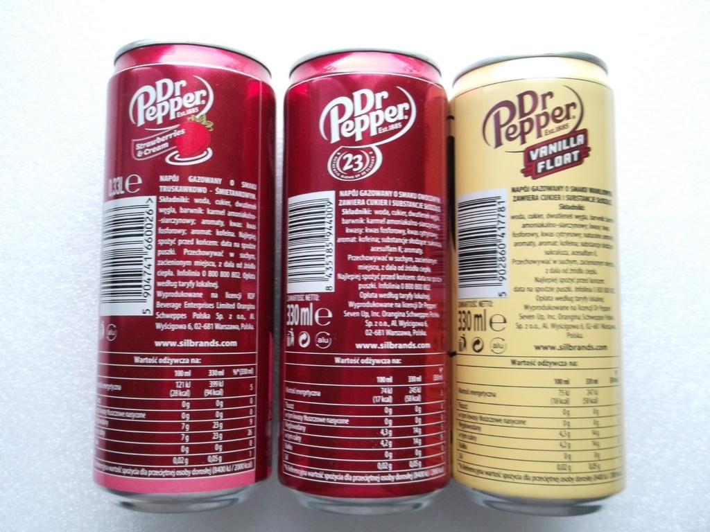 DR PEPPER STRAWBERRY&CREAM EU  330 ML