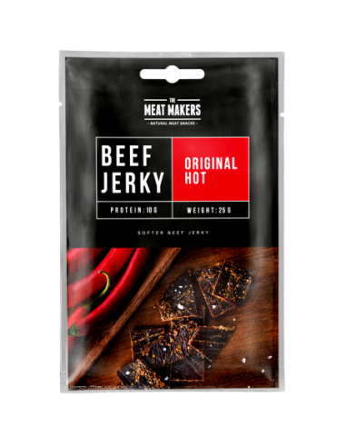 BEEF JERKY ORIGINAL HOT 25 GR