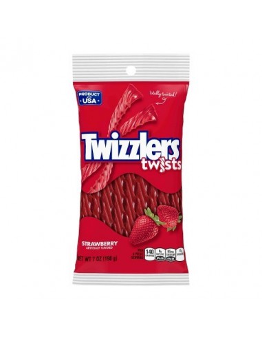 TWIZZLERS PEG BAG STRAWBERRY TWIST 7 OZ