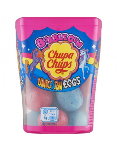 [AR00449] CHUPA CHUPS UNICORN EGGS BUBBLE GUM 90 GR