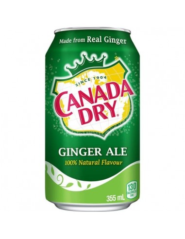 [AR00505] CANADA DRY GINGER ALE LEMONADE 2/12 PIECES CA