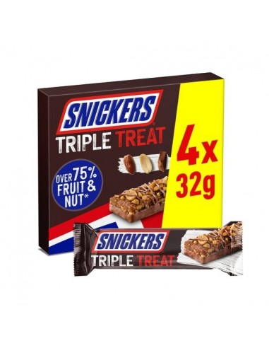 [AR00703] SNICKERS TRIPLE TREAT FRUIT&NUT 4¤32GR