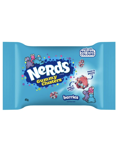 [AR00869] NERDS GUMMY CLUSTERS  BERRY 45 GR