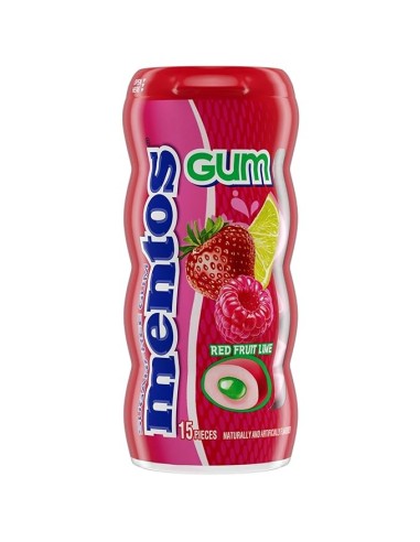 [AR00876] MENTOS GUM RED FRUIT LIME 30 GR