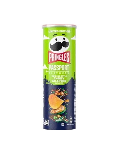PRINGLES PASSEPORT MEXICAN CHEESY JALAPENO 165 GR