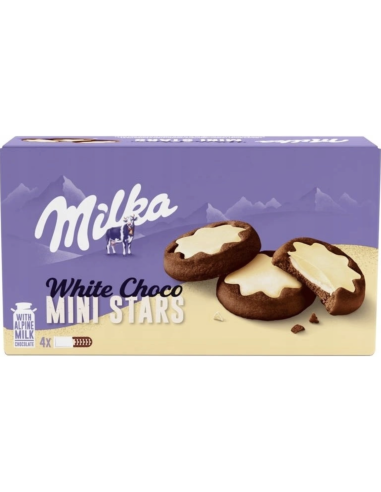 [AR00897] MILKA WHITE CHOCO MINI STARS 150 GR