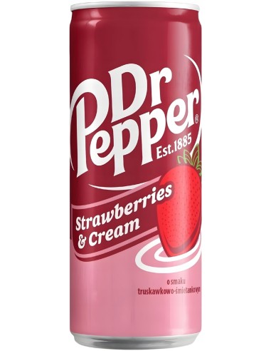 [AR00964] DR PEPPER STRAWBERRY&CREAM EU  330 ML