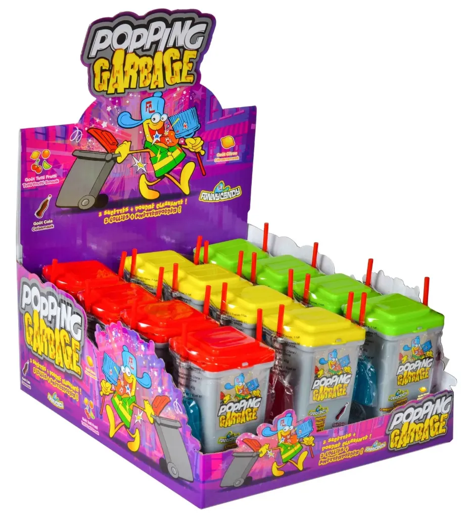 FUNNY CANDY POPING GARBAGE 40 GR