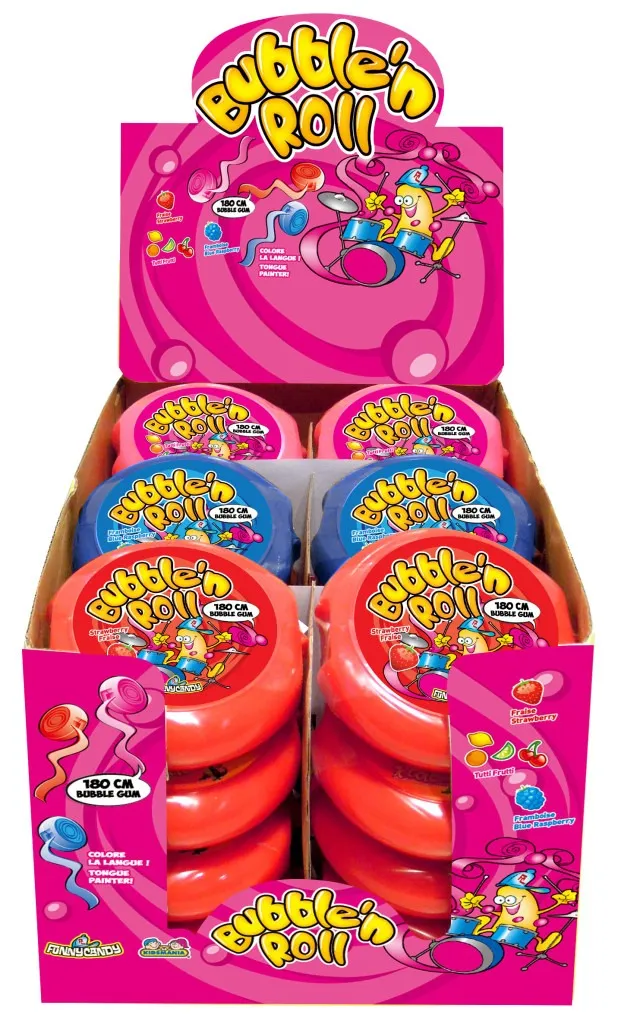 FUNNY CANDY BUBBLE'N ROLL 58 GR
