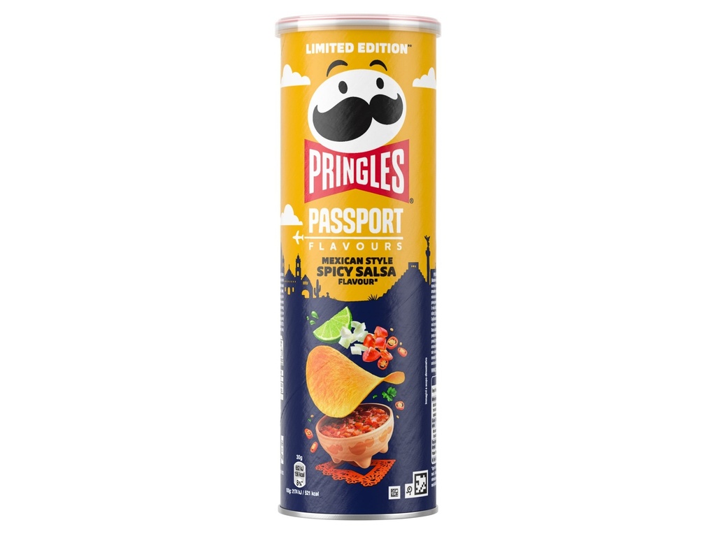 PRINGLES PASSEPORT MEXICAN SPICY  SALSA 165 GR
